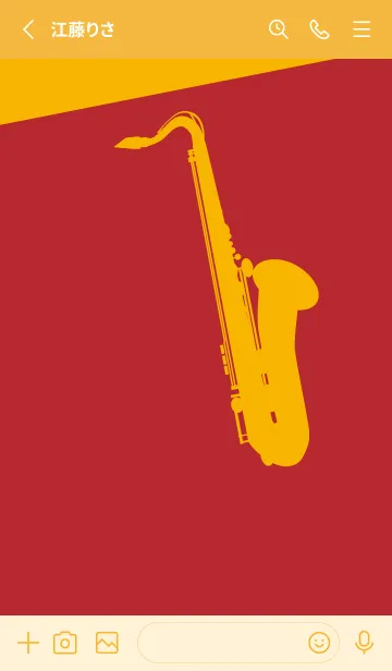 [LINE着せ替え] Saxophone CLR 茜色の画像2