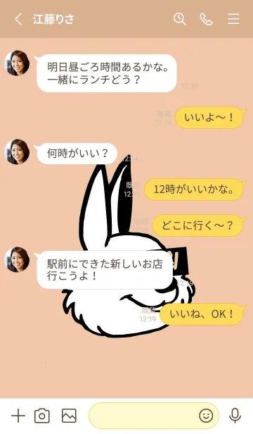 [LINE着せ替え] コリアン ラビット 47の画像3