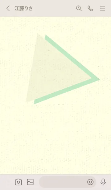 [LINE着せ替え] 三角型の着せかえ ペールホワイトリリーの画像2