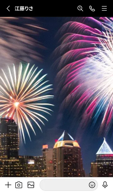 [LINE着せ替え] 夏夜のカケラ#GaB013。の画像2