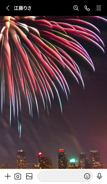 [LINE着せ替え] 夏夜のカケラ#GaD16。の画像2