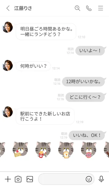 [LINE着せ替え] トラ猫の画像3