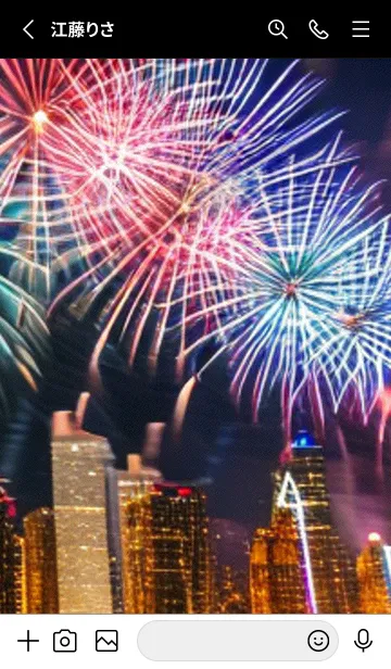 [LINE着せ替え] 夏夜のカケラ#HB014。の画像2