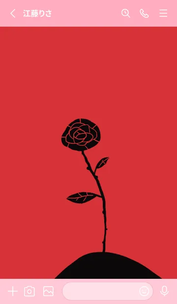 [LINE着せ替え] 黒バラの画像2