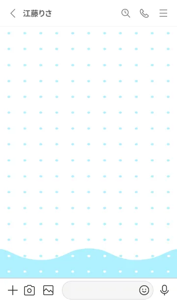 [LINE着せ替え] 幸せの波ノート/グレイの画像2