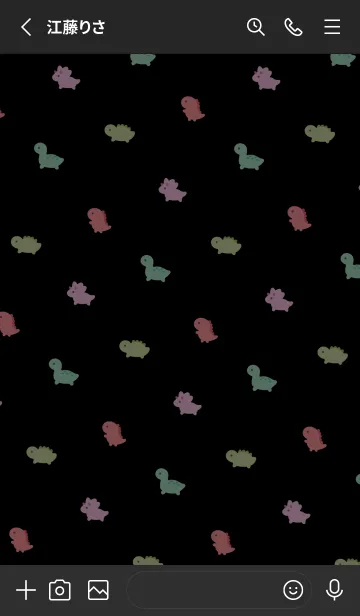 [LINE着せ替え] 小さな恐竜・アシッドカラーの画像2