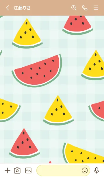[LINE着せ替え] 大きいスイカ30の画像2