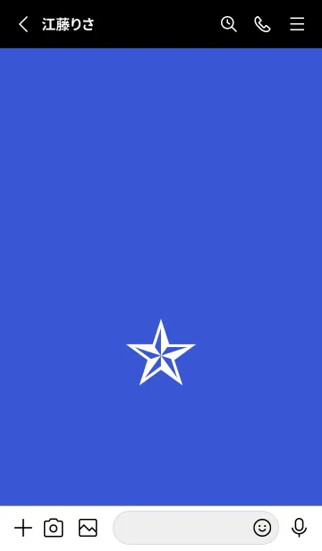 [LINE着せ替え] シンプル ロック スター _2の画像2