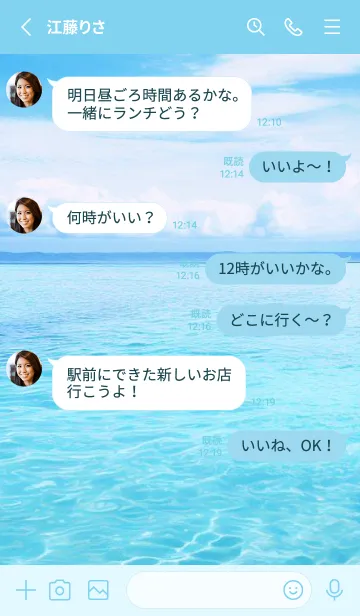 [LINE着せ替え] SEA WORLD-Hawaiiの画像3