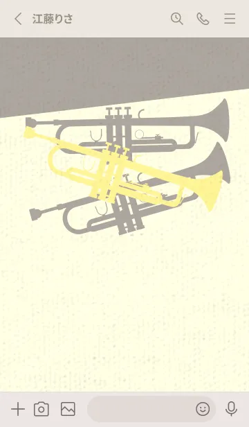 [LINE着せ替え] Trumpet CLR ライムライトの画像2