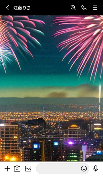 [LINE着せ替え] 夏夜のカケラ#HD04。の画像2