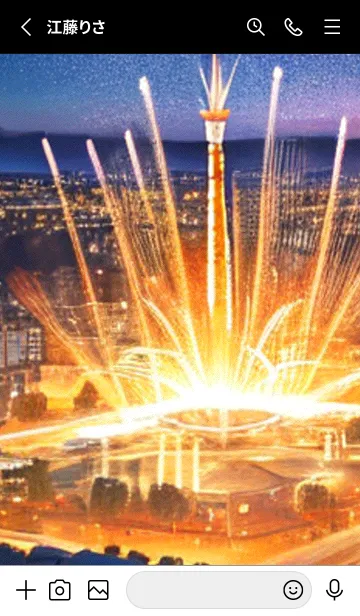 [LINE着せ替え] 夏夜のカケラ#HD01。の画像2