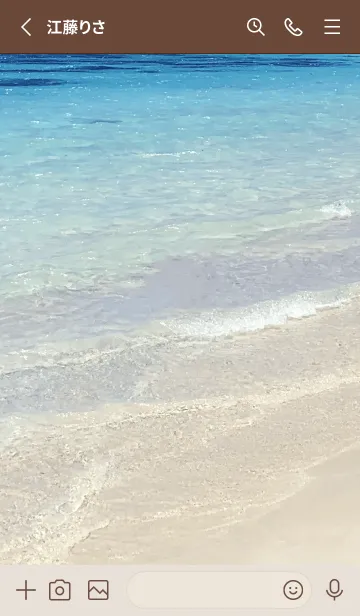 [LINE着せ替え] SUMMER-BLUE SEA WAVE 2の画像2