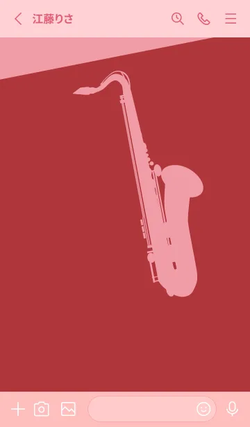 [LINE着せ替え] Saxophone CLR ローズマダーの画像2