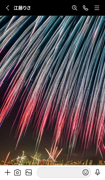 [LINE着せ替え] 夏夜のカケラ#HD016。の画像2