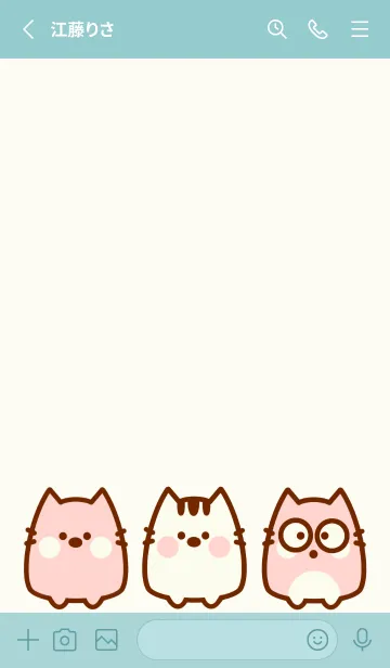 [LINE着せ替え] Baby meow meow themeの画像2