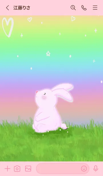 [LINE着せ替え] The Pink Bunnyの画像2