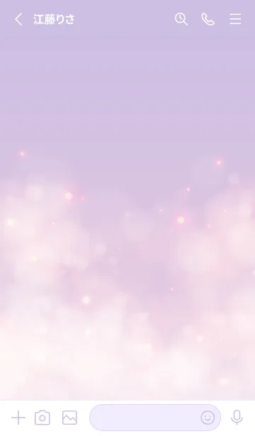 [LINE着せ替え] Healing starry sky Purple&Pink 9の画像2