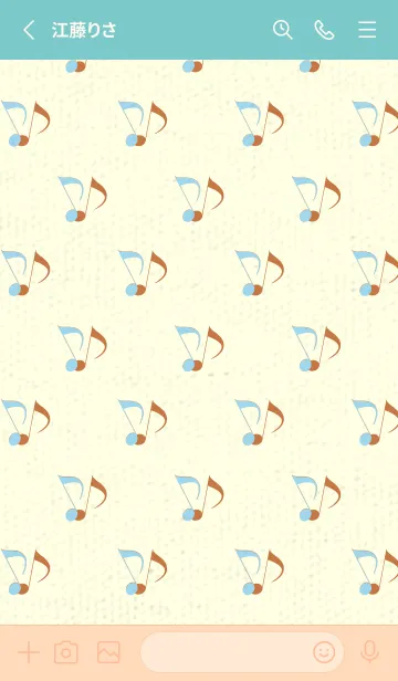 [LINE着せ替え] Clef dot スカイブルーの画像2