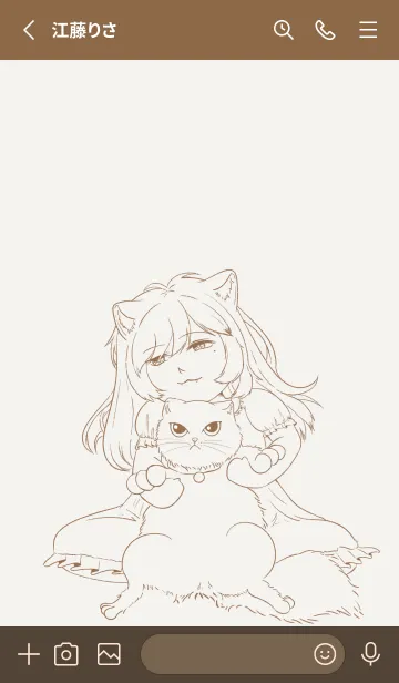 [LINE着せ替え] Ginger Catの画像2