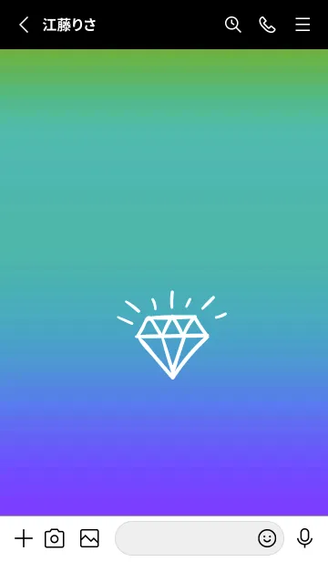 [LINE着せ替え] グラデーション ダイアモンド  277の画像2