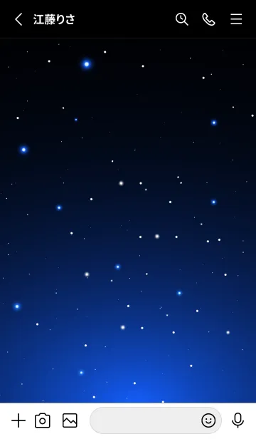 [LINE着せ替え] BLACK-STARRY SKY STAR 2の画像2