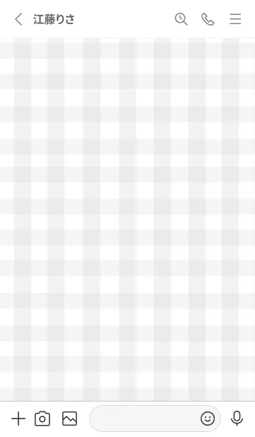 [LINE着せ替え] 大人のシンプルハート (gray check)の画像2