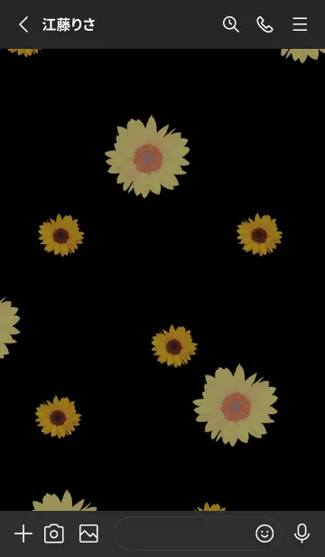 [LINE着せ替え] 幸せハッピーひまわり・13の画像2