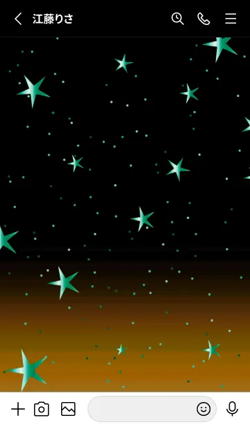 [LINE着せ替え] キラキラ ‐グラデーション・スター 45の画像2