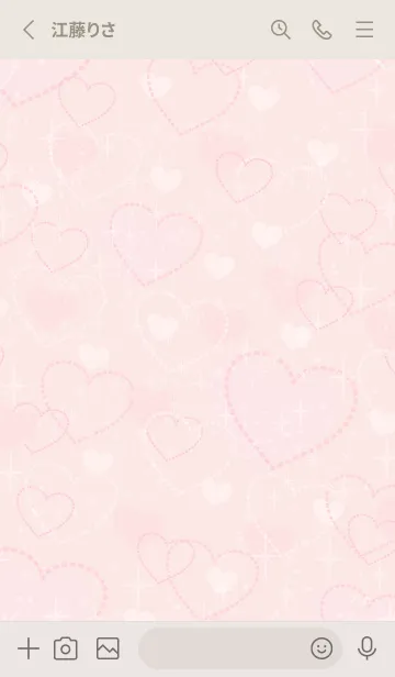 [LINE着せ替え] いっぱいのハート 大人21の画像2