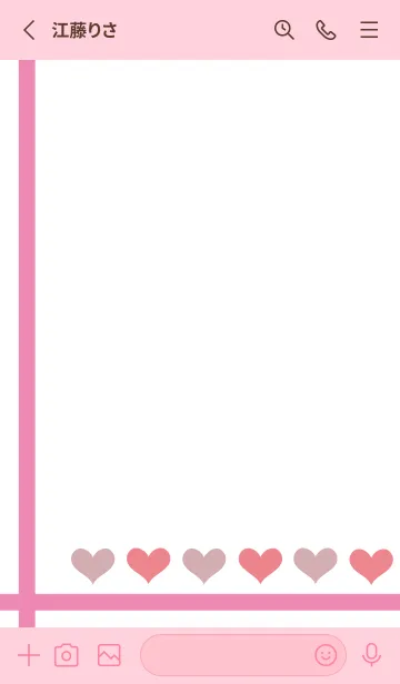 [LINE着せ替え] オトナ女子のハートの着せかえ 4の画像2