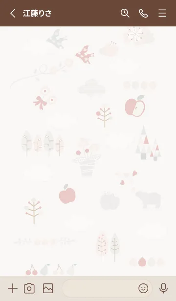 [LINE着せ替え] 大人お洒落♡brown03_1の画像2