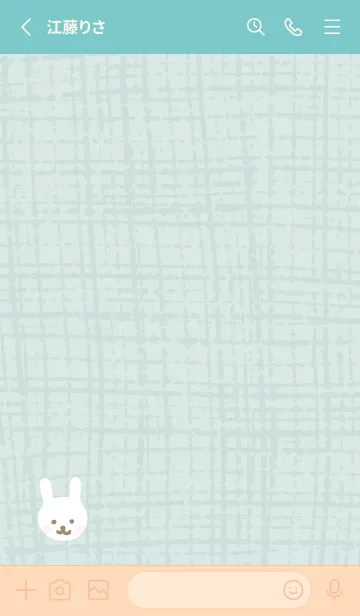 [LINE着せ替え] うさぎ 麻の画像2