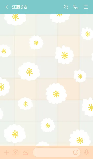 [LINE着せ替え] 白い花 舞う14の画像2