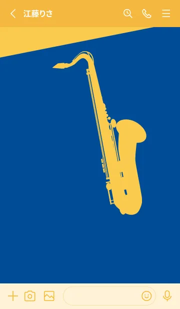 [LINE着せ替え] Saxophone CLR ラピスラズリーの画像2