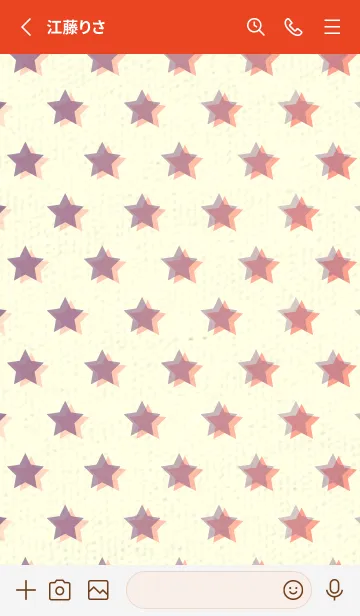 [LINE着せ替え] 星のドッドきせかえ 古代紫の画像2