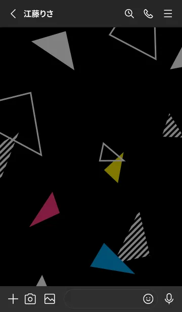 [LINE着せ替え] オシャレ 三角の画像2