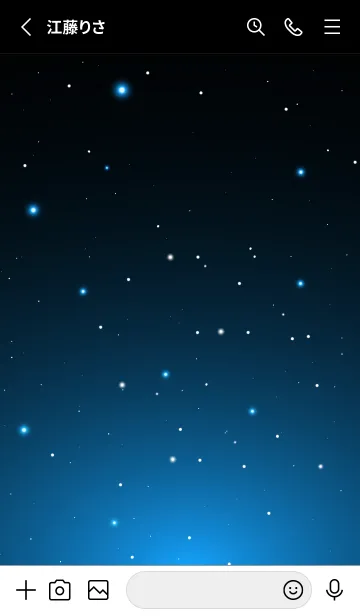 [LINE着せ替え] BLACK-STARRY SKY STAR 3の画像2