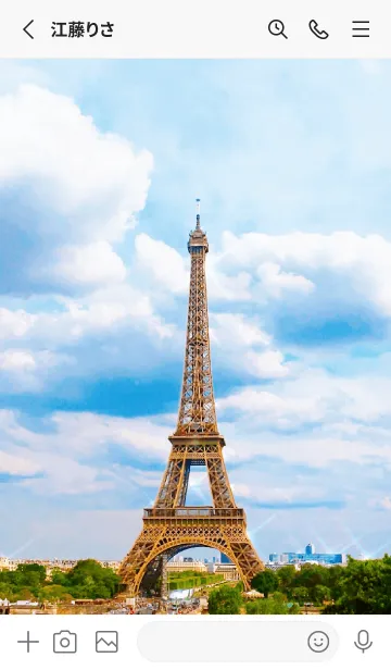 [LINE着せ替え] Eiffel tower in parisの画像2