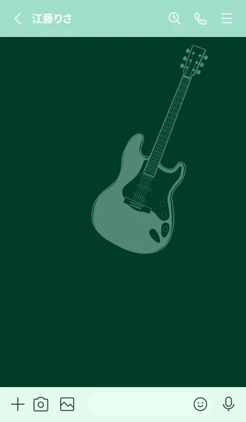 [LINE着せ替え] ELECTRIC GUITAR CLR 海松藍色の画像2