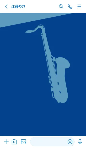 [LINE着せ替え] Saxophone CLR ローヤルブルーの画像2