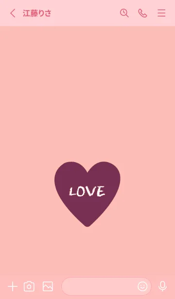 [LINE着せ替え] ハート -ラブ- 26の画像2