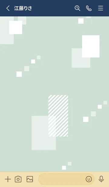 [LINE着せ替え] 白い四角14の画像2