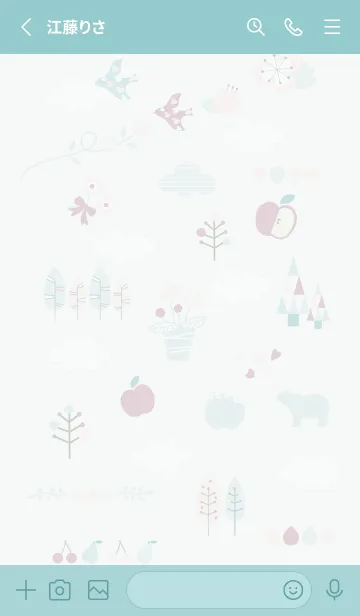 [LINE着せ替え] 大人お洒落♡bluegreen06_1の画像2