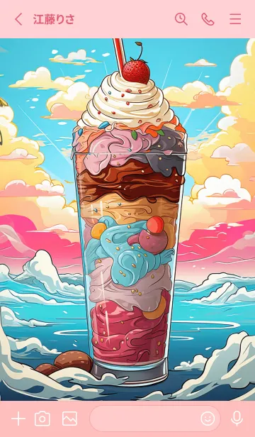 [LINE着せ替え] Colorful Dessertlandの画像2