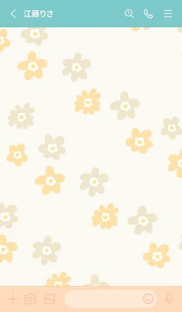 [LINE着せ替え] 花 斜め 23の画像2