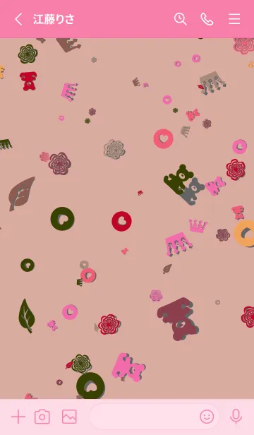 [LINE着せ替え] 花| 人形の画像2