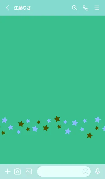 [LINE着せ替え] シンプル カラー スター 90の画像2