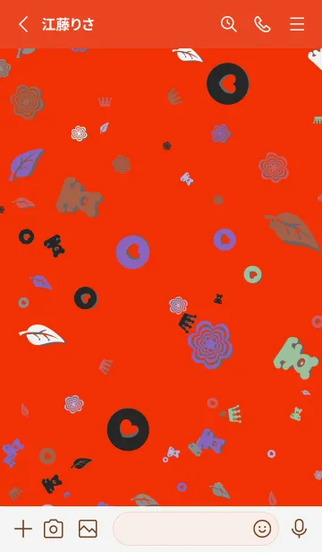 [LINE着せ替え] チャイニーズレッド | 写真 人形たちの画像2