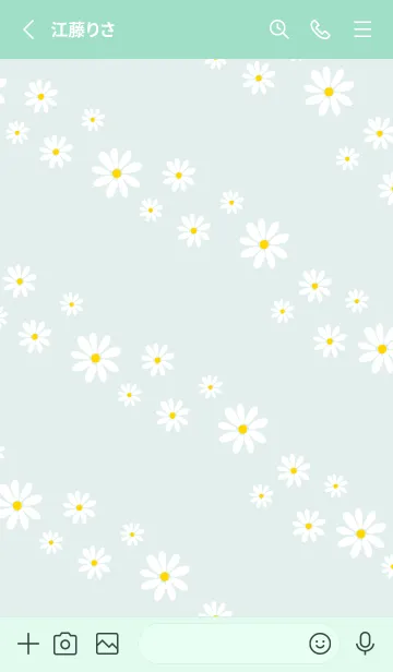 [LINE着せ替え] デイジー 斜め5の画像2